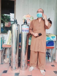 Bình lọc nước inox gửi về Lâm Đồng lắp đặt cho chùa